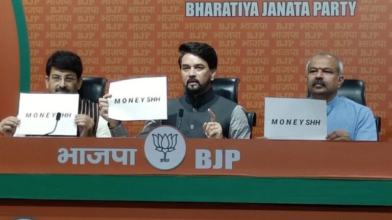 Union Minister Anurag Thakur Says “Manish Sisodia’s Name Should Be Money Ssh Instead”