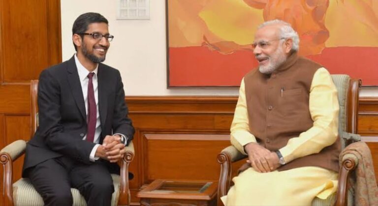 Google CEO Sundar Pichai Meets PM Modi; Says, “Look Forward To Supporting India’s G20 Presidency”