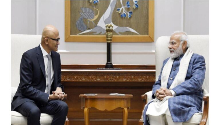 Microsoft CEO Satya Nadella Meets PM Modi; Calls It An Insightful Meeting