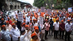 Pune: MLA Ram Satpute Leads Hindu Jangarjana March in Hadapsar, Calls for Anti-Conversion Law in Maharashtra