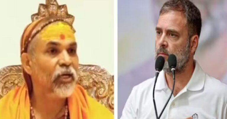 Swami Avimukteshwarananda Defends Rahul Gandhi’s Speech on Hinduism and Violence